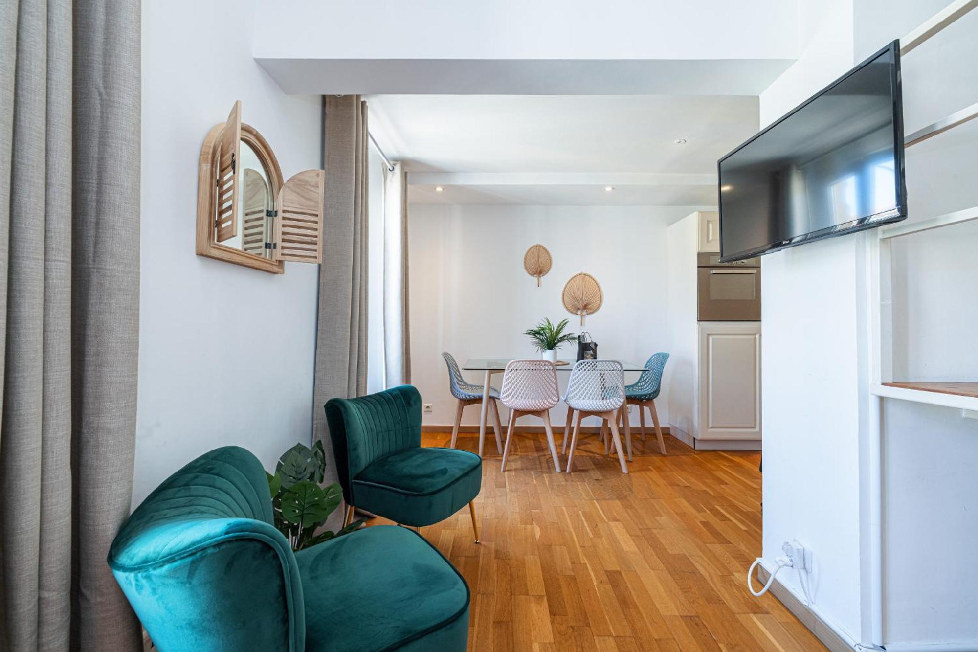 Apartment Massena Street - 1 Bdr Duplex With Ac & Parking Nizza